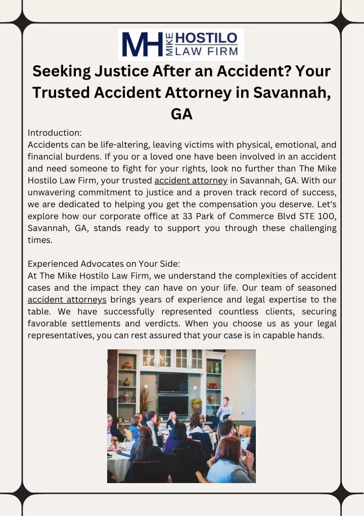 seeking justice after an accident your trusted