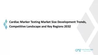 cardiac marker testing market size development