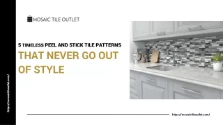 5 Timeless Peel and Stick Tile Patterns That Never Go Out of Style