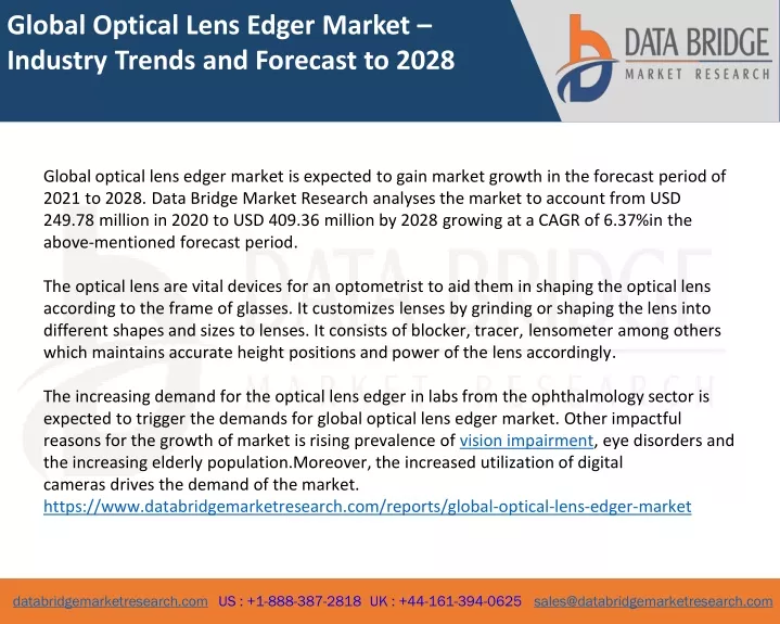 global optical lens edger market industry trends
