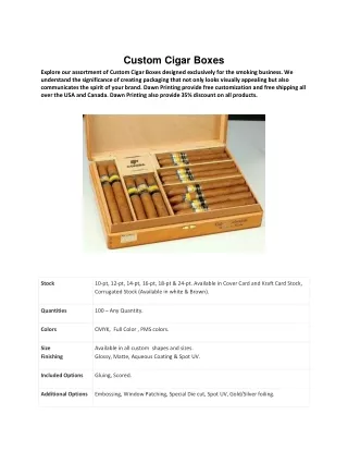 custom cigar boxes