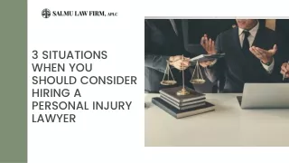 3 Situation When You Should Consider Hiring A Personal Injury Lawyer.