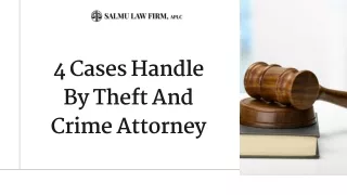 4 Cases Handle By Theft And Crime Attorney