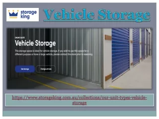 Vehicle Storage Spaces in AU PPT