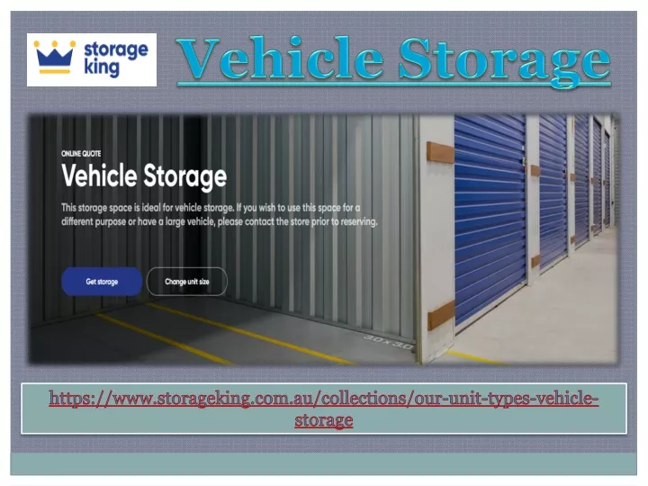 vehicle storage