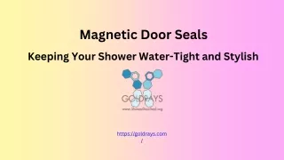 Magnetic Door Seals Keeping Your Shower Water-Tight and Stylish