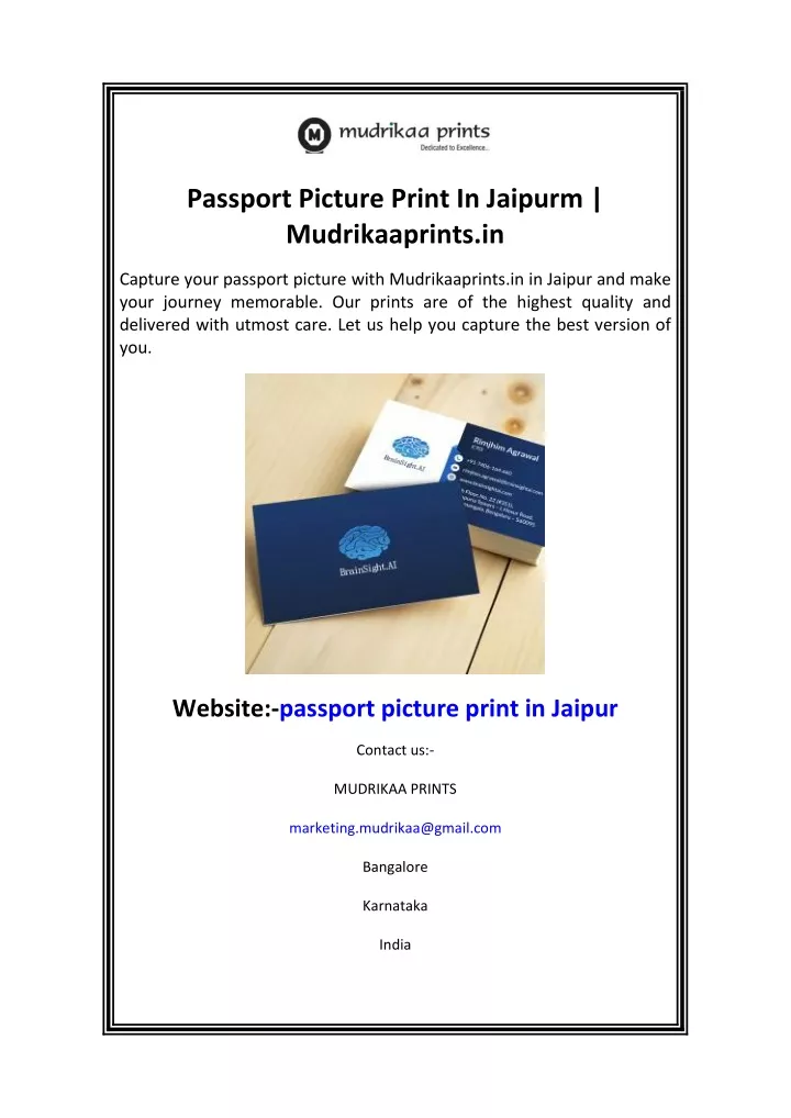 passport picture print in jaipurm mudrikaaprints