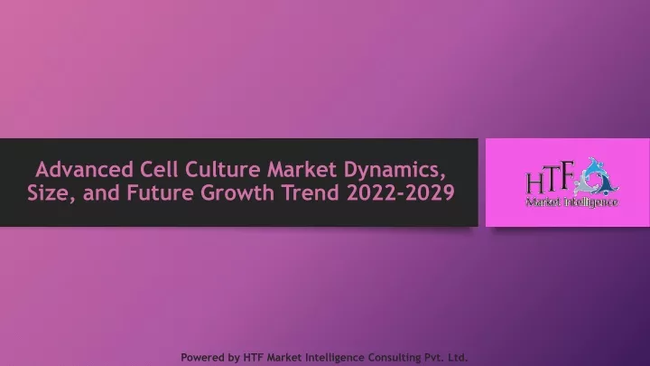 advanced cell culture market dynamics size