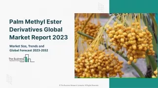 palm methyl ester derivatives global market