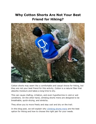 why cotton shorts are not your best friend