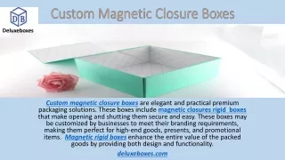 Custom Magnetic Closure Boxes