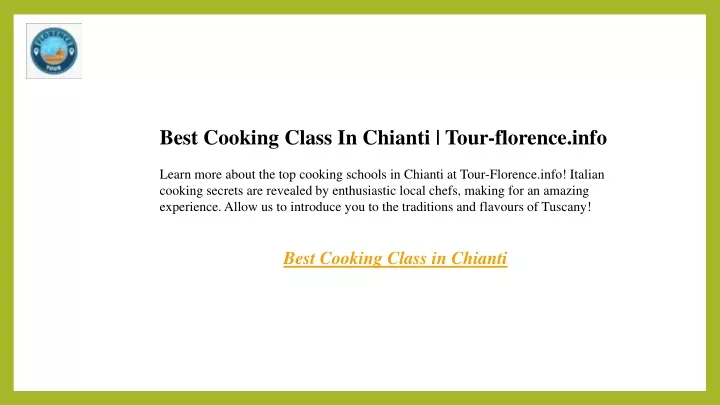 best cooking class in chianti tour florence info