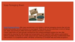 Custom Soap Boxes Wholesale