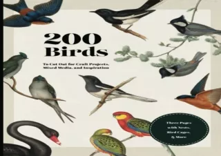 {Pdf} 200 Birds To Cut Out for Craft Projects, Mixed Media, and Inspiration: Die