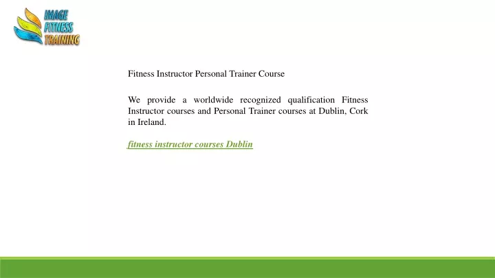 fitness instructor personal trainer course