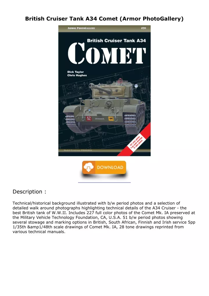 british cruiser tank a34 comet armor photogallery