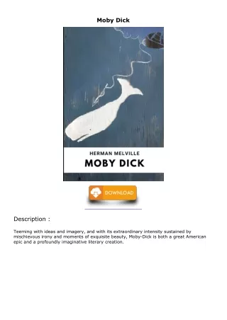 [PDF] DOWNLOAD Moby Dick read