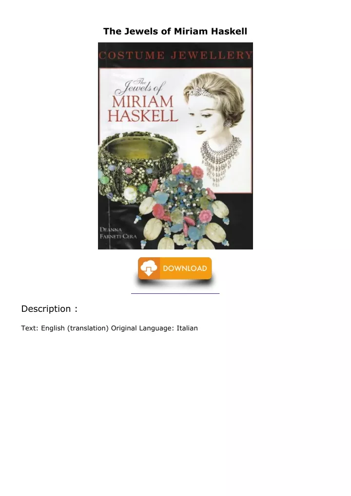 the jewels of miriam haskell