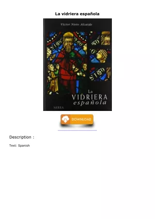 Download Book [PDF] La vidriera española android