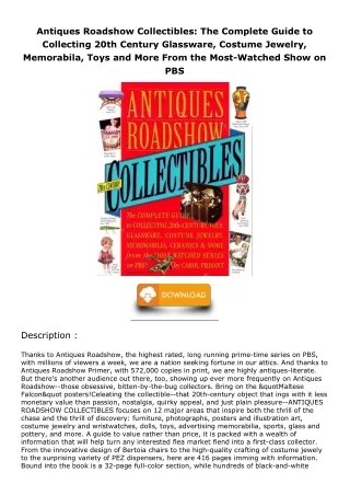 PDF_ Antiques Roadshow Collectibles: The Complete Guide to Collecting 20th Centu