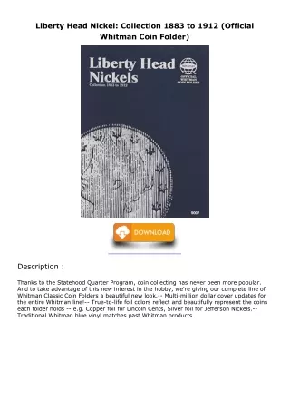 Download Book [PDF] Liberty Head Nickel: Collection 1883 to 1912 (Official Whitm