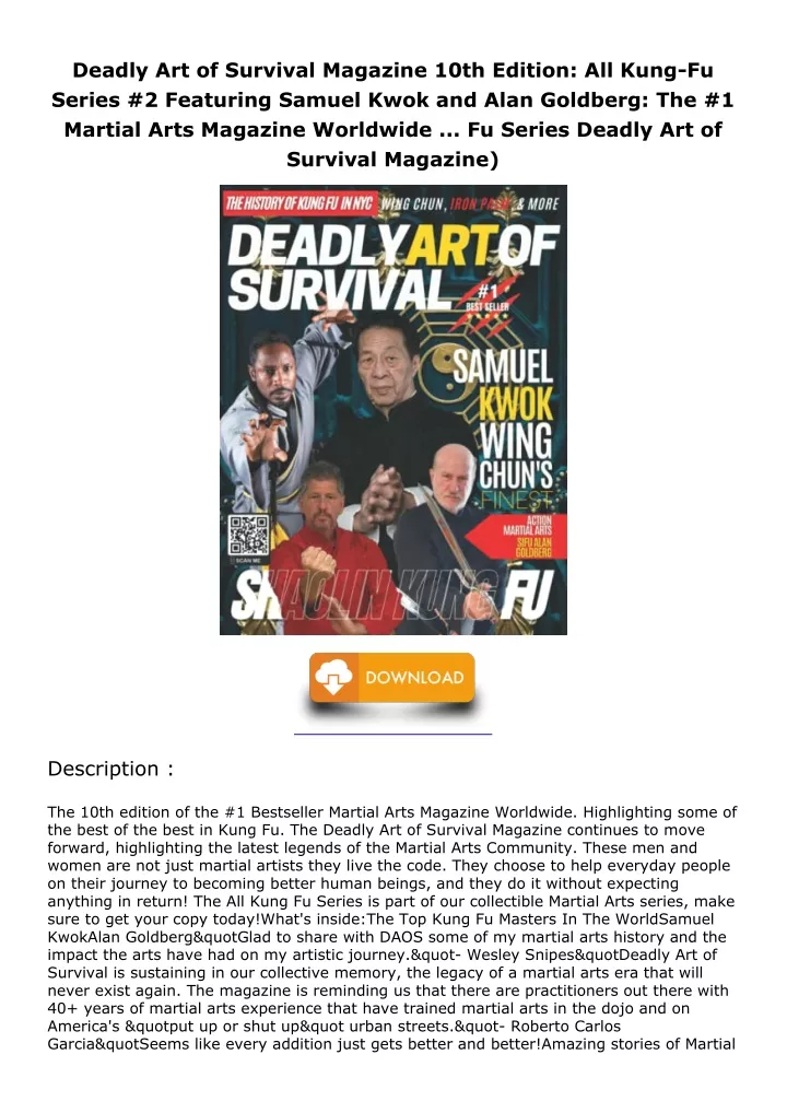 deadly art of survival magazine 10th edition