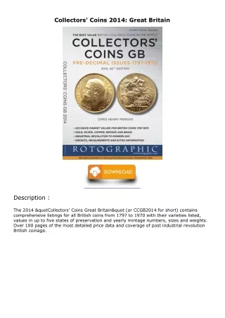 Download Book [PDF] Collectors' Coins 2014: Great Britain read