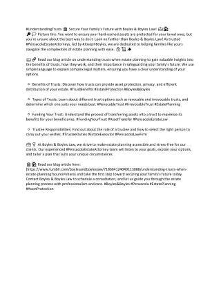 understandingtrusts secure your family s future