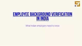 employee background verification in india