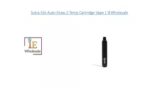 Sutra Silo Auto Draw 2 Temp Cartridge Vape