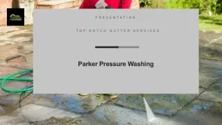 Experience the Power of Parker Pressure Washing