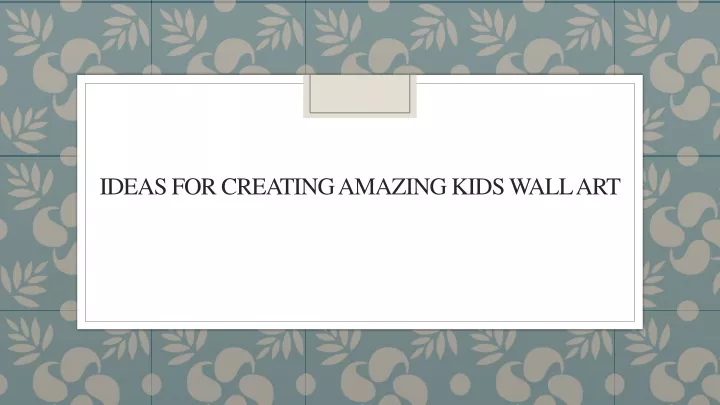 ideas for creating amazing kids wall art