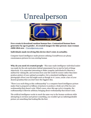 unrealperson