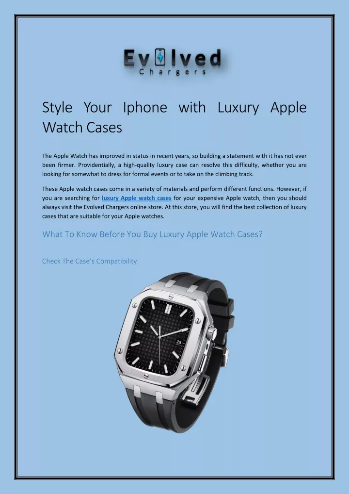 style your iphone with luxury apple watch cases