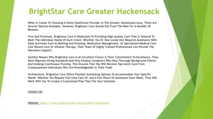 brightstar care greater hackensack