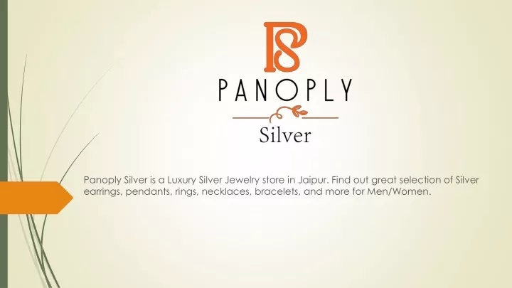 panoply silver is a luxury silver jewelry store