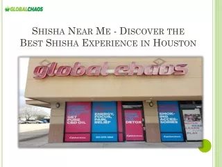 Shisha Near Me - Discover the Best Shisha Experience in Houston