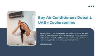 Buy Air Conditioners Dubai & UAE » Coolersonline »