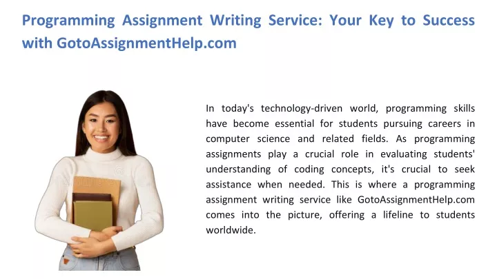 programming assignment writing service your key to success with gotoassignmenthelp com