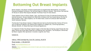 bottoming out breast implants