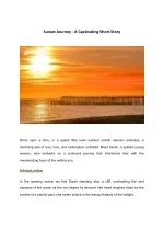Sunset Journey - A Captivating Short Story - slide 1