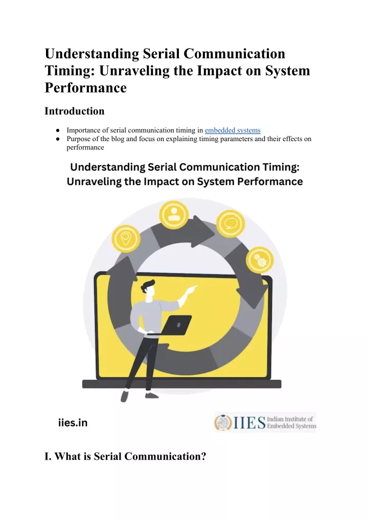 understanding serial communication timing