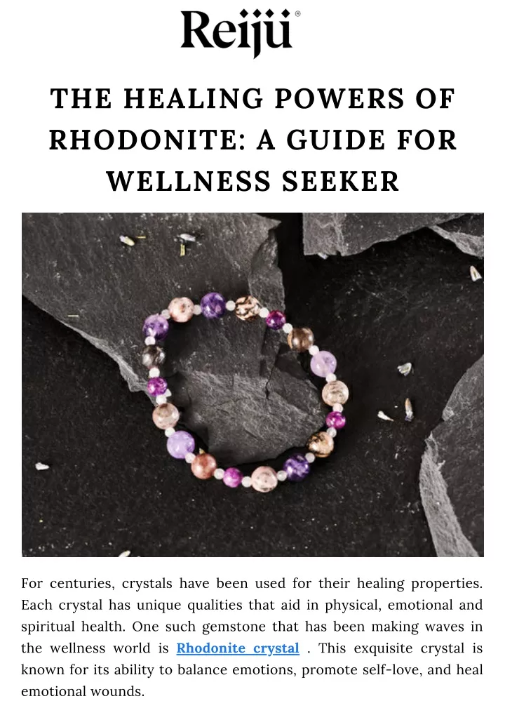 the healing powers of rhodonite a guide