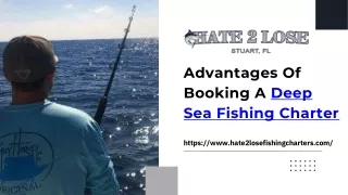 Find The Benefits Of Hiring Deep Sea Fishing Charters | Hate2Lose Sportfishing C