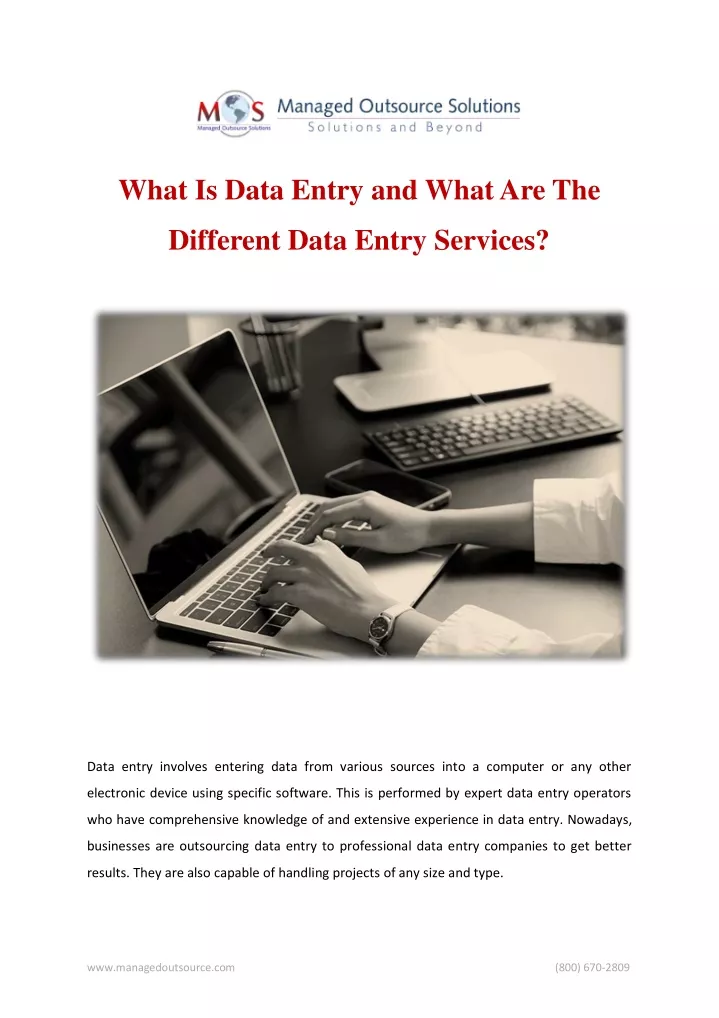 what is data entry and what are the