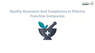 PPT - Quality Assurance And Regulatory Compliance For Pharmaceutical ...