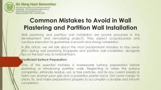 Different types of partition walls for home and office
