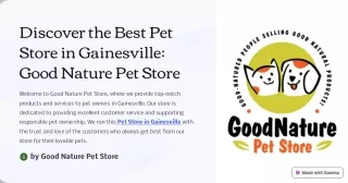 Discover-the-Best-Pet-Store-in-Gainesville-Good-Nature-Pet-Store