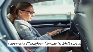 Experience Luxury and Convenience with Our Corporate Chauffeur Service