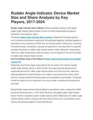 rudder angle indicator device market size